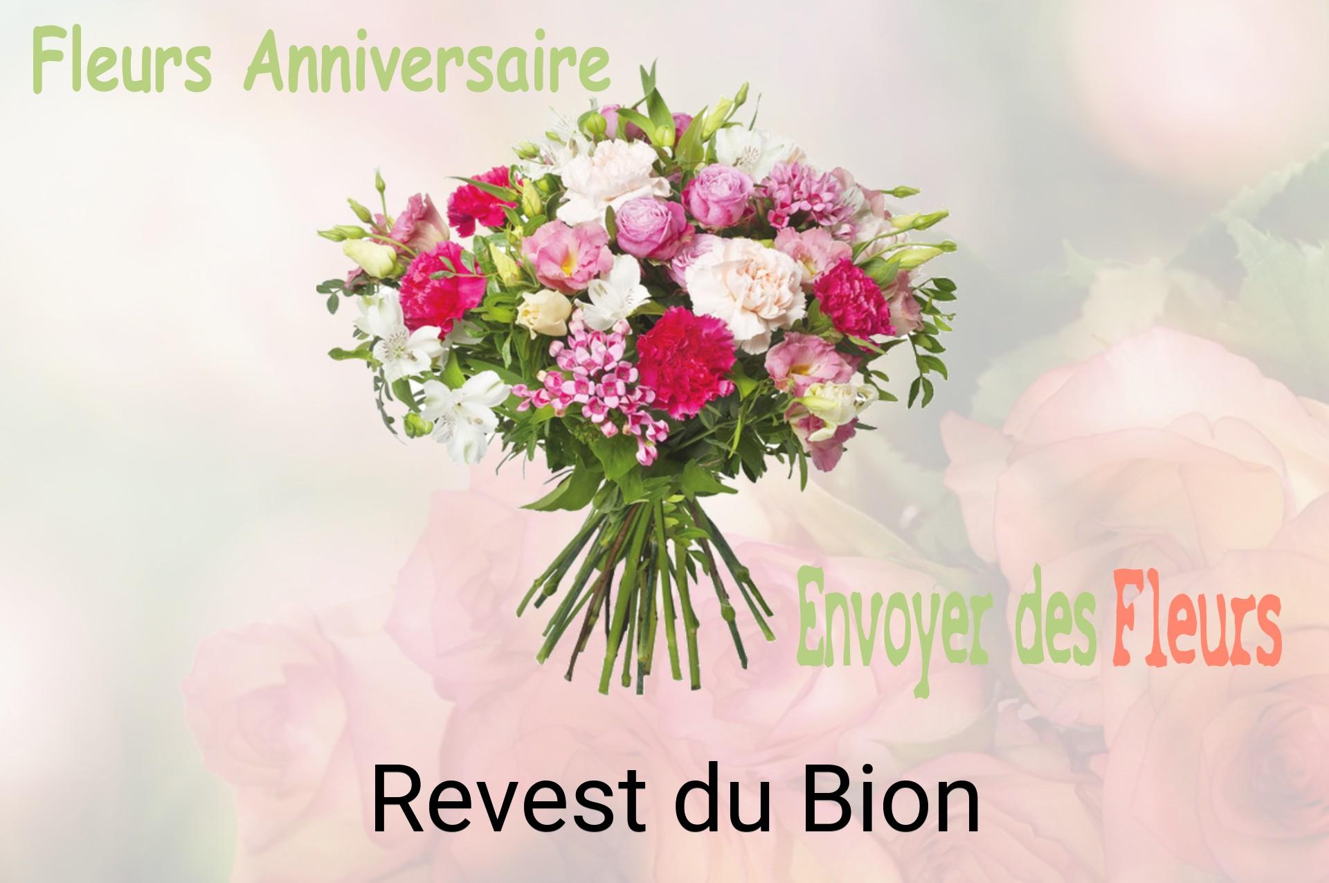 Bouquet de fleurs d’anniversaire livré à Revest-du-Bion